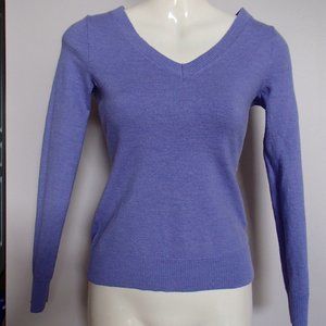 2x BANANA REPUBLIC MERINO WOOL SWEATER PURPLE GREY